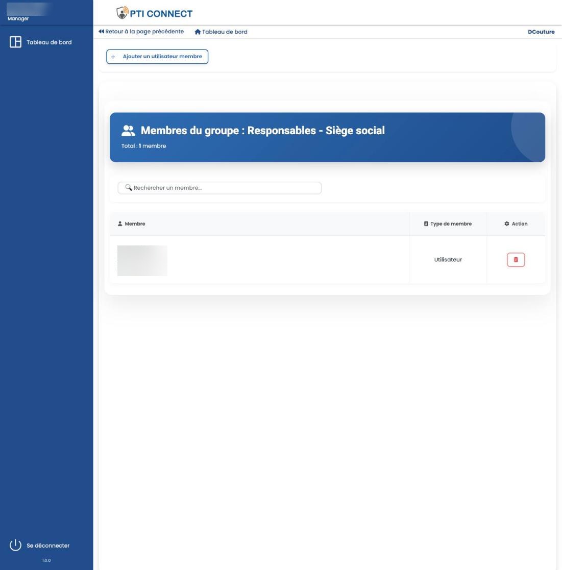 Les membres du groupe « Responsables - Siège social ».